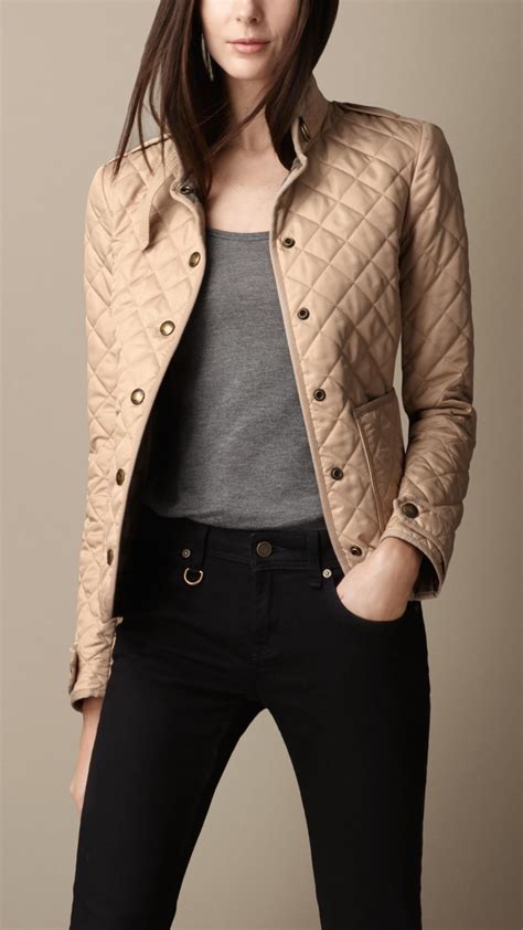 burberry brown quilted jacket|burberry quilted jackets for women.